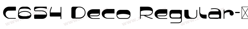 C654 Deco Regular字体转换